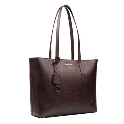 Women shoulder bag 034g burgundy safiano