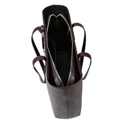 Women shoulder bag 034g burgundy safiano