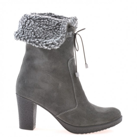 Women knee boots 3266 antracit velour