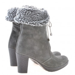 Women knee boots 3266 antracit velour