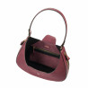 Women shoulder bag 036g burgundy suede