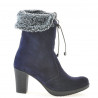 Women knee boots 3266 indigo velour