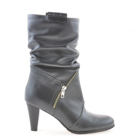 Women knee boots 1117 gray