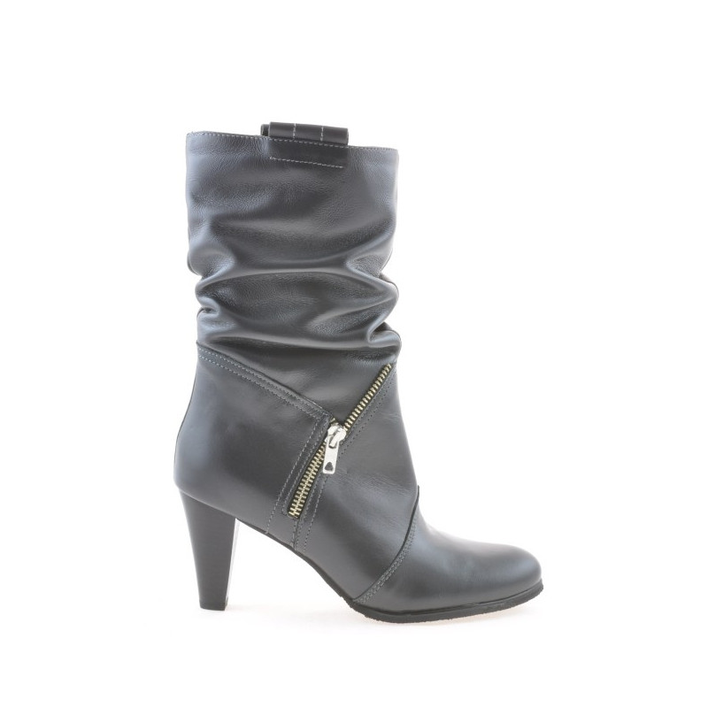 Women knee boots 1117 gray