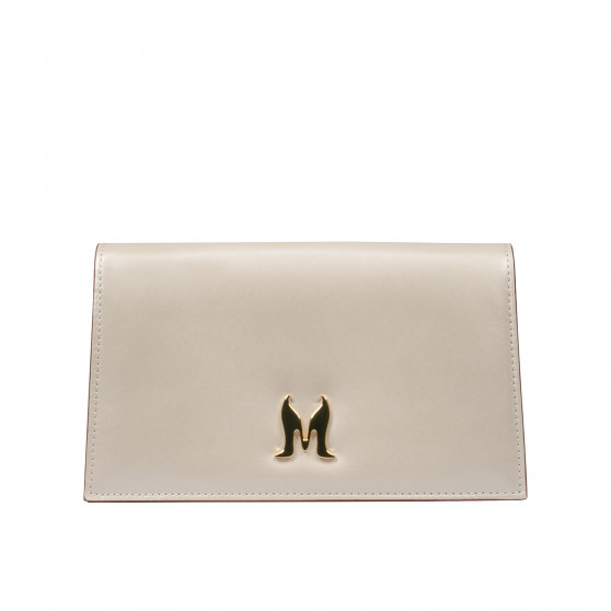 Women shoulder bag 029g beige satinat