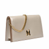 Women shoulder bag 029g beige satinat