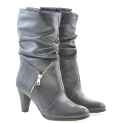 Women knee boots 1117 gray