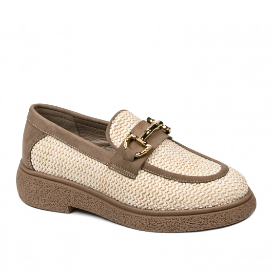 Women casual shoes 6092 rafie beige combined
