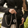 Women hand bag 039g 01 black velour