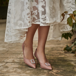 Women stylish, elegant shoes 1318 nude lifestyle