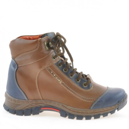 Teenagers boots 479 brown+indigo