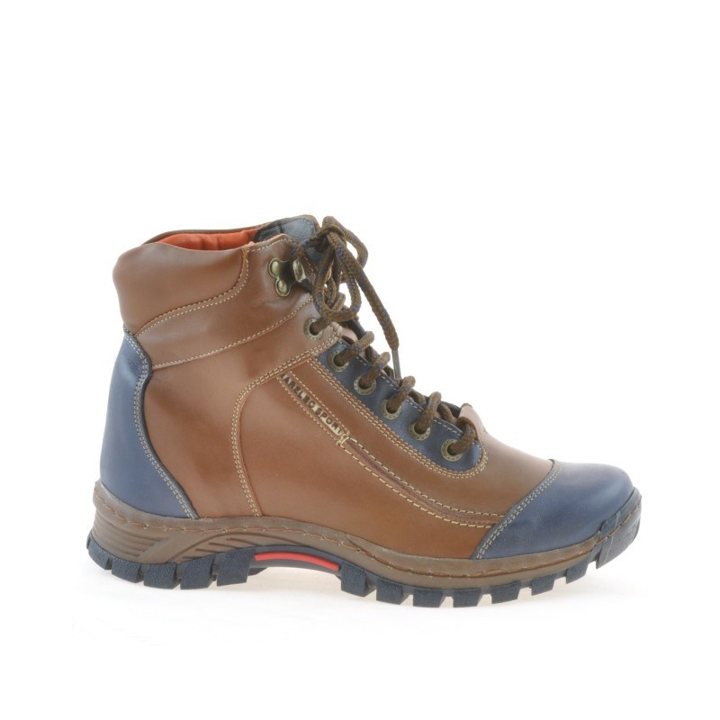 Teenagers boots 479 brown+indigo