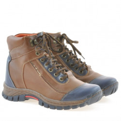 Teenagers boots 479 brown+indigo