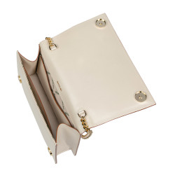 Women shoulder bag 029g beige satinat