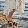Women sandals 5111 black lifestyle
