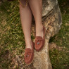 Women loafers, moccasins 6082 camel velour