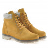 Women boots 3269 yellow velour