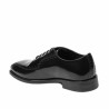 Men stylish, elegant shoes 985 black florantic