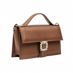 Women hand bag 039g brown cognac