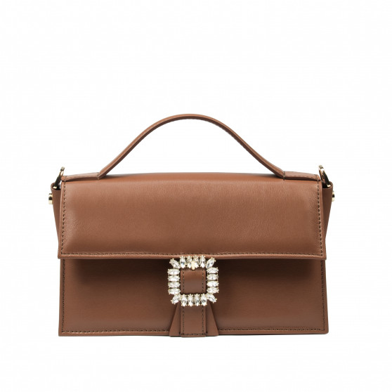 Women hand bag 039g brown cognac