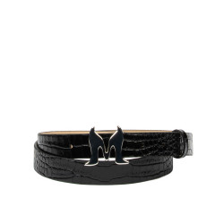 Women belt 41-1m croco patent black
