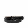 Women belt 41-1m croco patent black