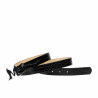 Women belt 41-1m croco patent black
