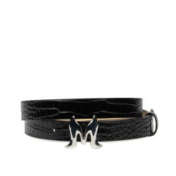 Women belt 41-1m croco patent black