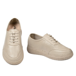 Women loafers, moccasins 6090m sand