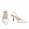 Women sandals 1353 satin white