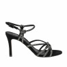 Women sandals 1342 black velour