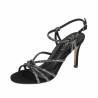 Women sandals 1342 black velour