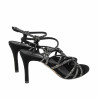 Women sandals 1342 black velour