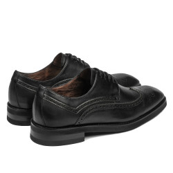 Men stylish, elegant shoes 990 black