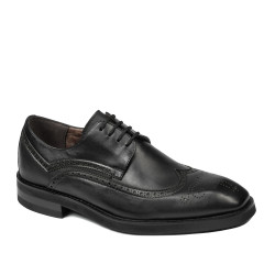 Men stylish, elegant shoes 990 black