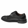 Men stylish, elegant shoes 990 black