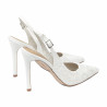 Women sandals 1352 satin white