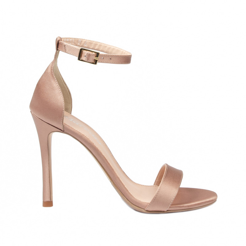 Women sandals 1349 satin nude