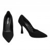 Women stylish, elegant shoes 1322 black antilopa