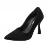 Women stylish, elegant shoes 1322 black antilopa