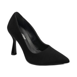 Women stylish, elegant shoes 1322 black antilopa