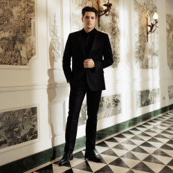 Men stylish, elegant shoes 985 black florantic lifestyle