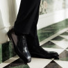 Men stylish, elegant shoes 985 black florantic lifestyle