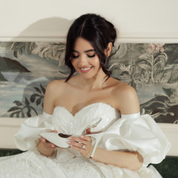 Women sandals 1352 satin white lifestyle