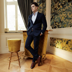 Men stylish, elegant shoes 985 brown lifestyle