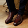 Men stylish, elegant shoes 985 brown lifestyle