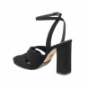 Women sandals 1347 black velour