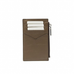 Portcard 209g 01 croco dark brown