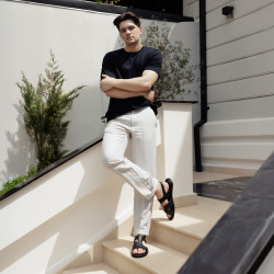 Men sandals 363 black lifestyle