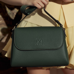 Women shoulder bag 040g forest green lifestyle